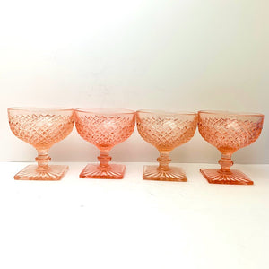 Depression Glass Dessert Dishes in Miss America Pattern