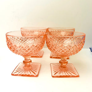 Depression Glass Dessert Dishes in Miss America Pattern