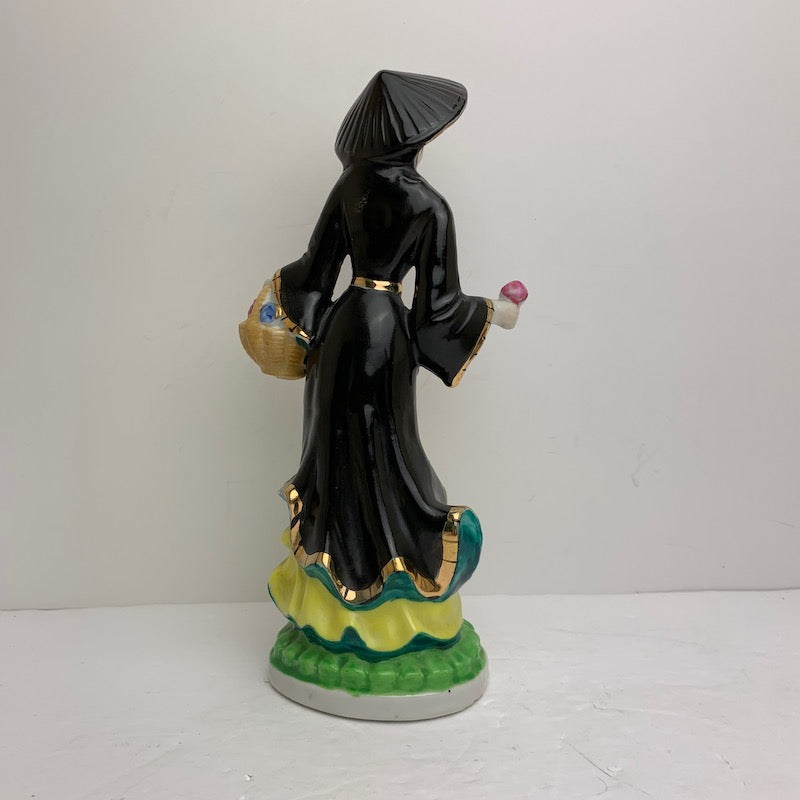 Occupied Japan Lady in Black Figurine